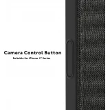 iPhone 17 Pro Max Case Hülle - Youngkit Canvas aus Stoff und mit silikonverstärkten Ecken, kompatibel mit MagSafe - Bordeaux