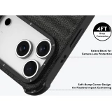 iPhone 17 Pro Max Case Hülle - Youngkit Canvas aus Stoff und mit silikonverstärkten Ecken, kompatibel mit MagSafe - Bordeaux