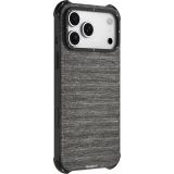 iPhone 17 Pro Max Case Hülle - Youngkit Canvas aus Stoff und mit silikonverstärkten Ecken, kompatibel mit MagSafe - Grau