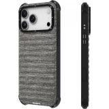 iPhone 17 Pro Max Case Hülle - Youngkit Canvas aus Stoff und mit silikonverstärkten Ecken, kompatibel mit MagSafe - Grau