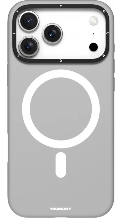 Coque iPhone 17 Pro - Youngkit Gel Cream Series MagSafe - Gris