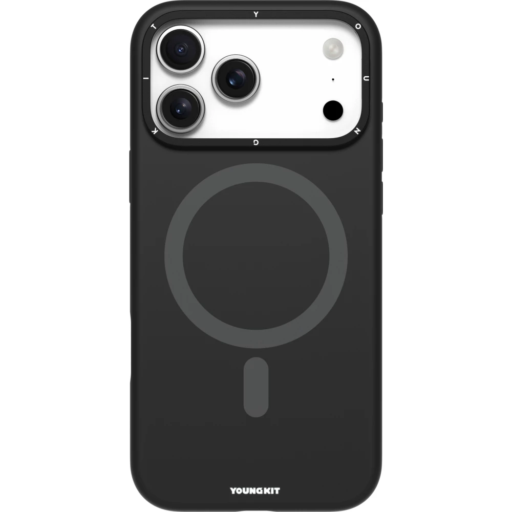 iPhone 17 Pro Max Case Hülle - Youngkit Gel Cream Series MagSafe - Schwarz