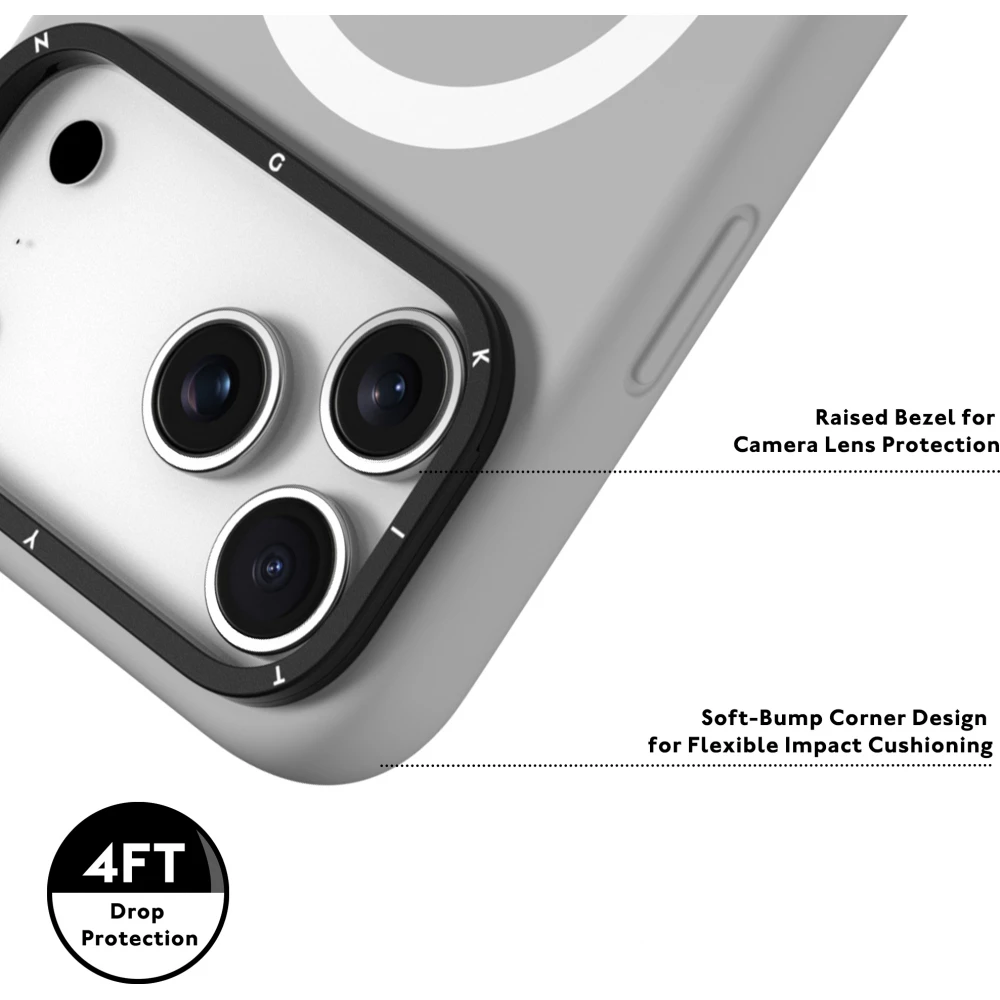 iPhone 17 Pro Max Case Hülle - Youngkit Gel Cream Series MagSafe - Schwarz