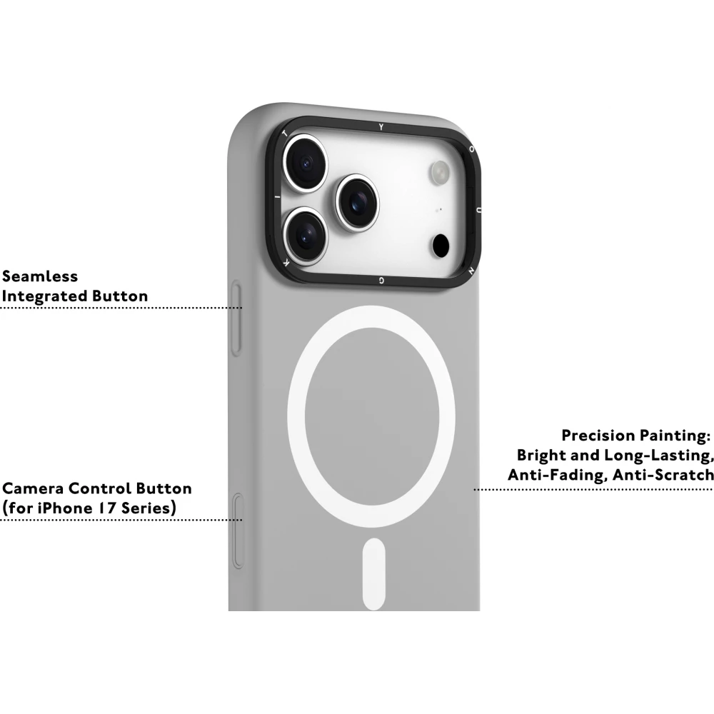 iPhone 17 Pro Max Case Hülle - Youngkit Gel Cream Series MagSafe - Schwarz