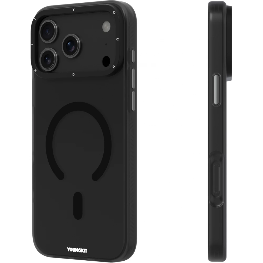 Coque iPhone 17 Pro Max - Youngkit Hidden Sand MagSafe - Noir