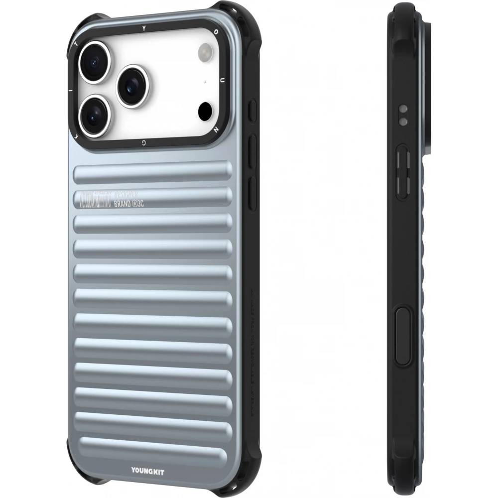 Coque iPhone 17 Pro Max - Youngkit True Color series MagSafe - Bleu