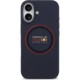 Coque iPhone 17 - Red Bull Racing MagSafe en silicone avec anneau rouge - Bleu