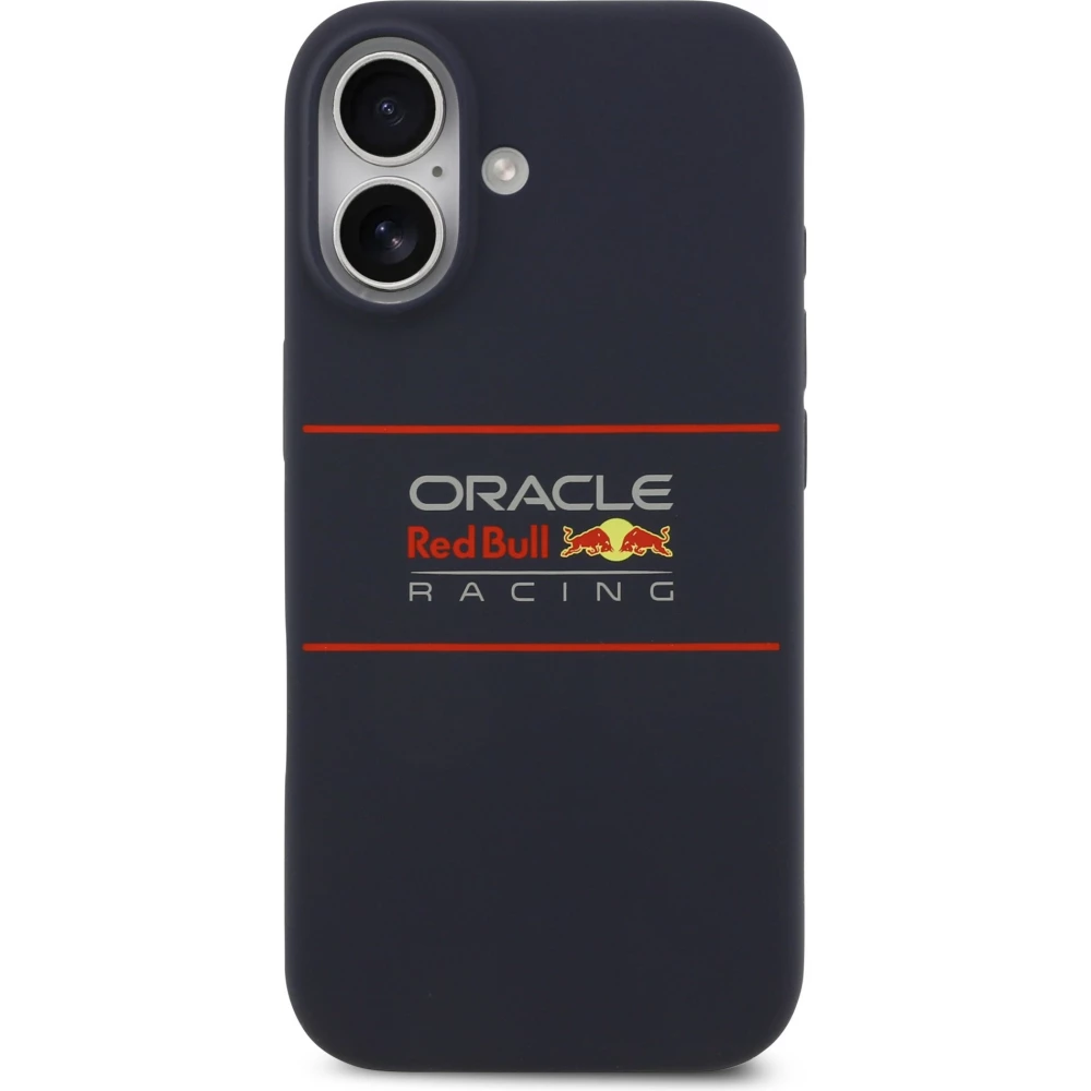 Coque iPhone 17 - Red Bull Silicone Horizontal Centered Logo MagSafe - Bleu