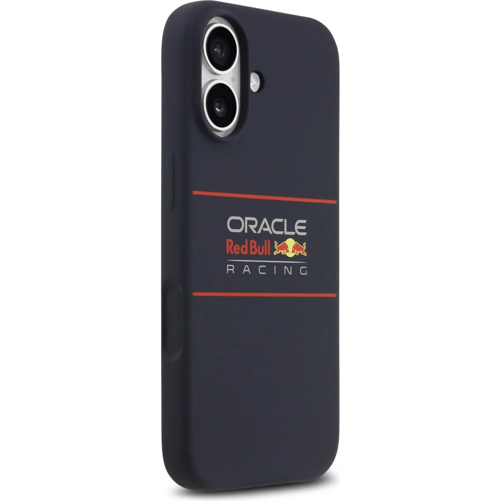 Coque iPhone 17 - Red Bull Silicone Horizontal Centered Logo MagSafe - Bleu