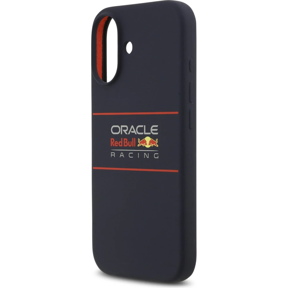 Coque iPhone 17 - Red Bull Silicone Horizontal Centered Logo MagSafe - Bleu