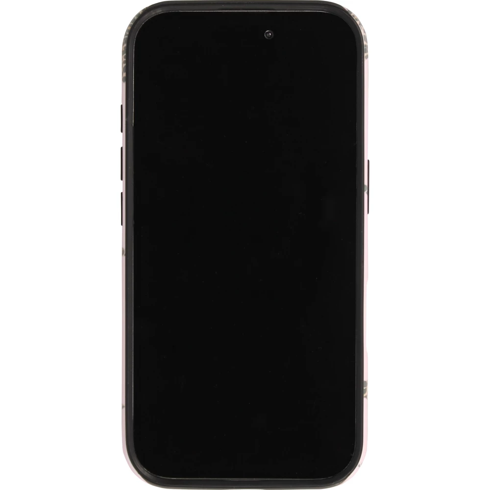 Coque iPhone 16 - Star pop à motif étoiles double protection renforcée avec intérieur en silicone et extérieur en plastique rigide - Brun