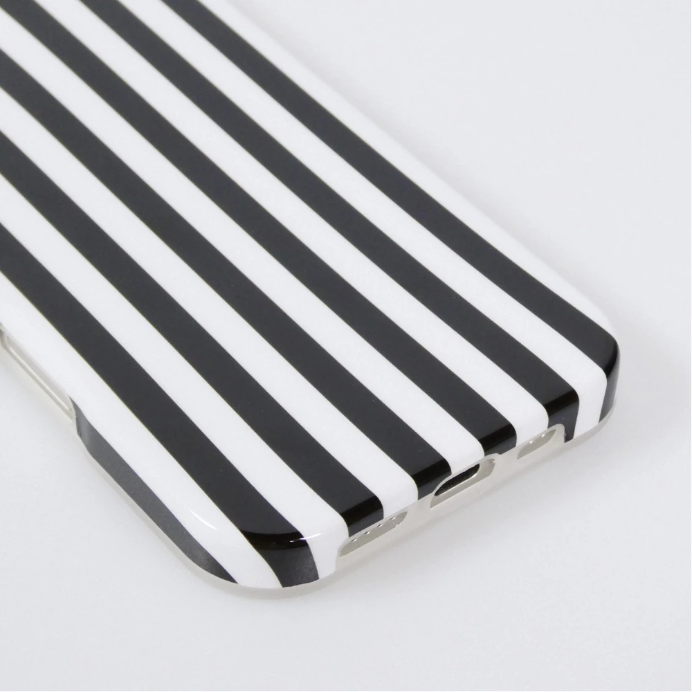 iPhone 17 Case H&uuml;lle - Style Streifen Weiche Silikon Handyh&uuml;lle mit Rundumschutz - Schwarz