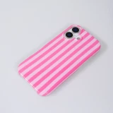iPhone 17 Case H&uuml;lle - Style Streifen Weiche Silikon Handyh&uuml;lle mit Rundumschutz - Rosa