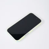 Coque iPhone 17 - Style rayures en silicone souple avec protection int&eacute;grale - Vert