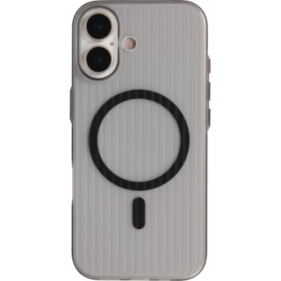 Coque iPhone 17 - Transparent MagSafe design ray&eacute; avec finitions lat&eacute;rales - Noir