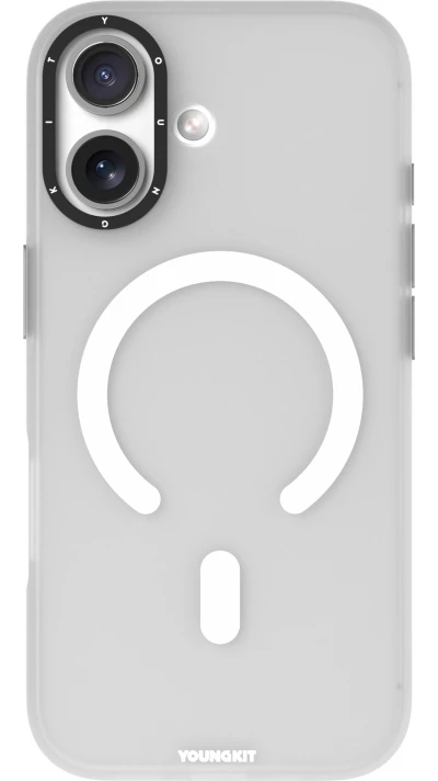 Coque iPhone 17 - Youngkit Hidden Sand MagSafe - Blanc