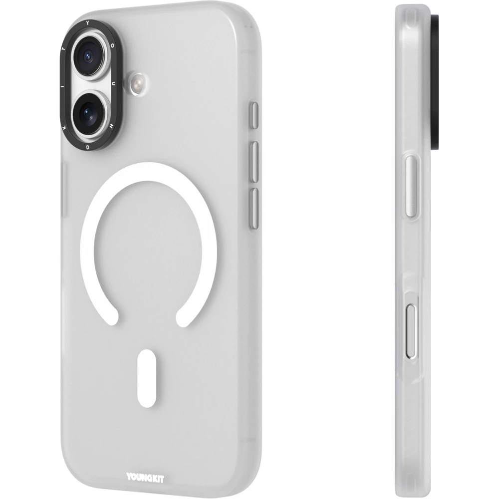 Coque iPhone 17 - Youngkit Hidden Sand MagSafe - Blanc
