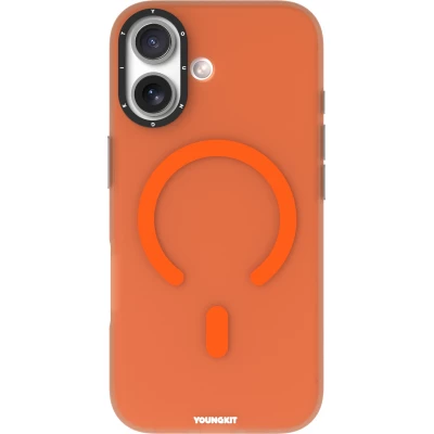 iPhone 17 Case H&uuml;lle - Youngkit Hidden Sand MagSafe - Orange