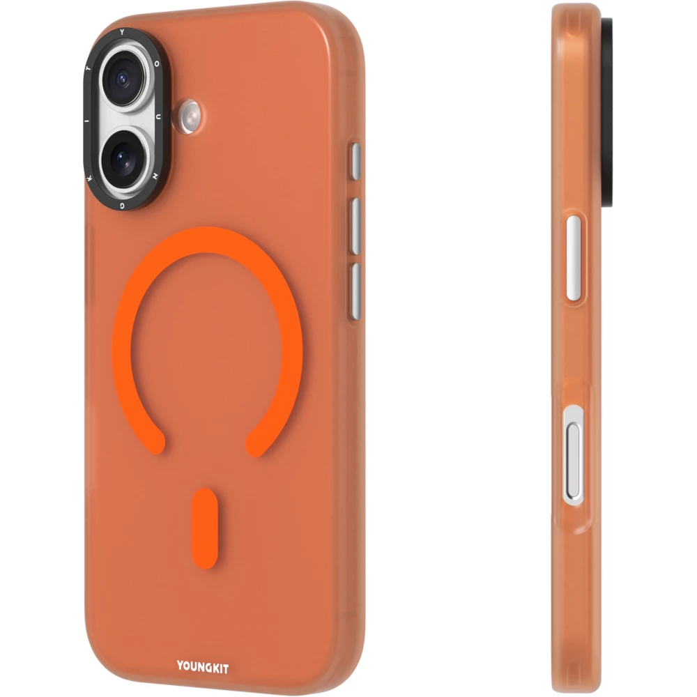 Coque iPhone 17 - Youngkit Hidden Sand MagSafe - Orange