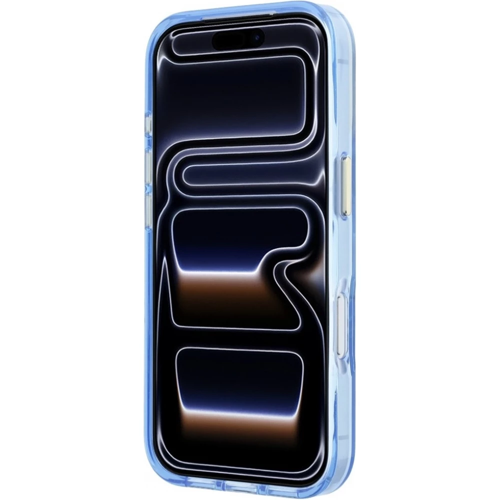 Coque iPhone 18 Pro / 17 Pro - Karl Lagerfeld Choupette Peekaboo MagSafe &eacute;l&eacute;gante et protectrice - Bleu