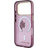 iPhone 18 Pro / 17 Pro Case H&uuml;lle - Karl Lagerfeld Choupette Peekaboo MagSafe Elegante und Schutz - Burgundy