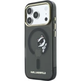 iPhone 18 Pro / 17 Pro Case H&uuml;lle - Karl Lagerfeld Choupette Peekaboo MagSafe Elegante und Schutz - Schwarz