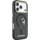 iPhone 18 Pro / 17 Pro Case H&uuml;lle - Karl Lagerfeld Choupette Peekaboo MagSafe Elegante und Schutz - Schwarz