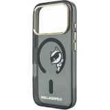 iPhone 18 Pro / 17 Pro Case H&uuml;lle - Karl Lagerfeld Choupette Peekaboo MagSafe Elegante und Schutz - Schwarz