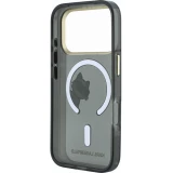 iPhone 18 Pro / 17 Pro Case H&uuml;lle - Karl Lagerfeld Choupette Peekaboo MagSafe Elegante und Schutz - Schwarz