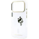 iPhone 18 Pro / 17 Pro Case H&uuml;lle - Karl Lagerfeld Choupette Peekaboo MagSafe Elegante und Schutz - Transparent