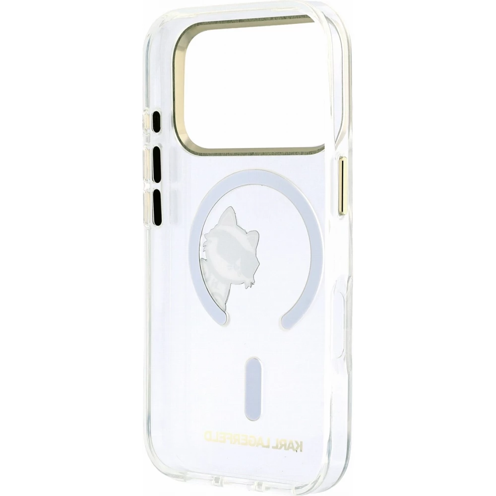 iPhone 18 Pro / 17 Pro Case H&uuml;lle - Karl Lagerfeld Choupette Peekaboo MagSafe Elegante und Schutz - Transparent