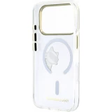 iPhone 18 Pro / 17 Pro Case H&uuml;lle - Karl Lagerfeld Choupette Peekaboo MagSafe Elegante und Schutz - Transparent