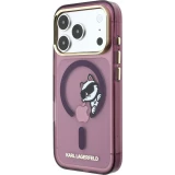 iPhone 18 Pro Max / 17 Pro Max Case H&uuml;lle - Karl Lagerfeld Choupette Peekaboo MagSafe Elegante und Schutz - Burgundy
