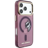 iPhone 18 Pro Max / 17 Pro Max Case H&uuml;lle - Karl Lagerfeld Choupette Peekaboo MagSafe Elegante und Schutz - Burgundy