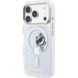 iPhone 18 Pro Max / 17 Pro Max Case H&uuml;lle - Karl Lagerfeld Choupette Peekaboo MagSafe Elegante und Schutz - Transparent