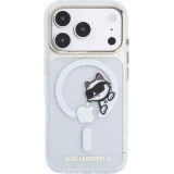 iPhone 18 Pro Max / 17 Pro Max Case H&uuml;lle - Karl Lagerfeld Choupette Peekaboo MagSafe Elegante und Schutz - Transparent
