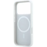 Coque iPhone 18 Pro Max / 17 Pro Max - Lacoste Petit Pique MagSafe avec logo m&eacute;tal protection &eacute;l&eacute;gante et durable - Light Grey