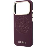 Coque iPhone 18 Pro Max / 17 Pro Max - Perfor&eacute;e 4G avec logo dor&eacute; et MagSafe - Burgundy