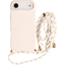 Coque iPhone Air - Bio Eco-Friendly nature avec cordon collier - Blanc