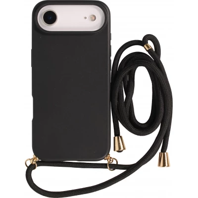 Coque iPhone Air - Bio Eco-Friendly nature avec cordon collier - Noir