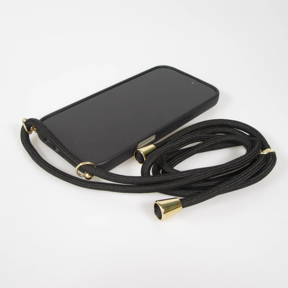 Coque iPhone Air - Bio Eco-Friendly nature avec cordon collier - Noir
