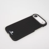 iPhone Air Case Hülle - Carbomile Schutzcase aus echtem Aramid Carbonfaser - Schwarz