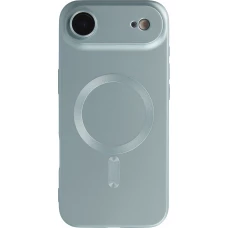 Coque iPhone Air - Gel souple avec vitre de protection caméra MagSafe - Bleu
