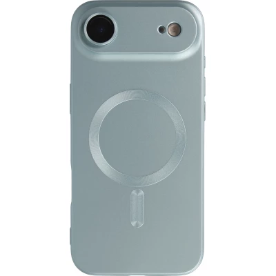 Coque iPhone Air - Gel souple avec vitre de protection caméra MagSafe - Bleu
