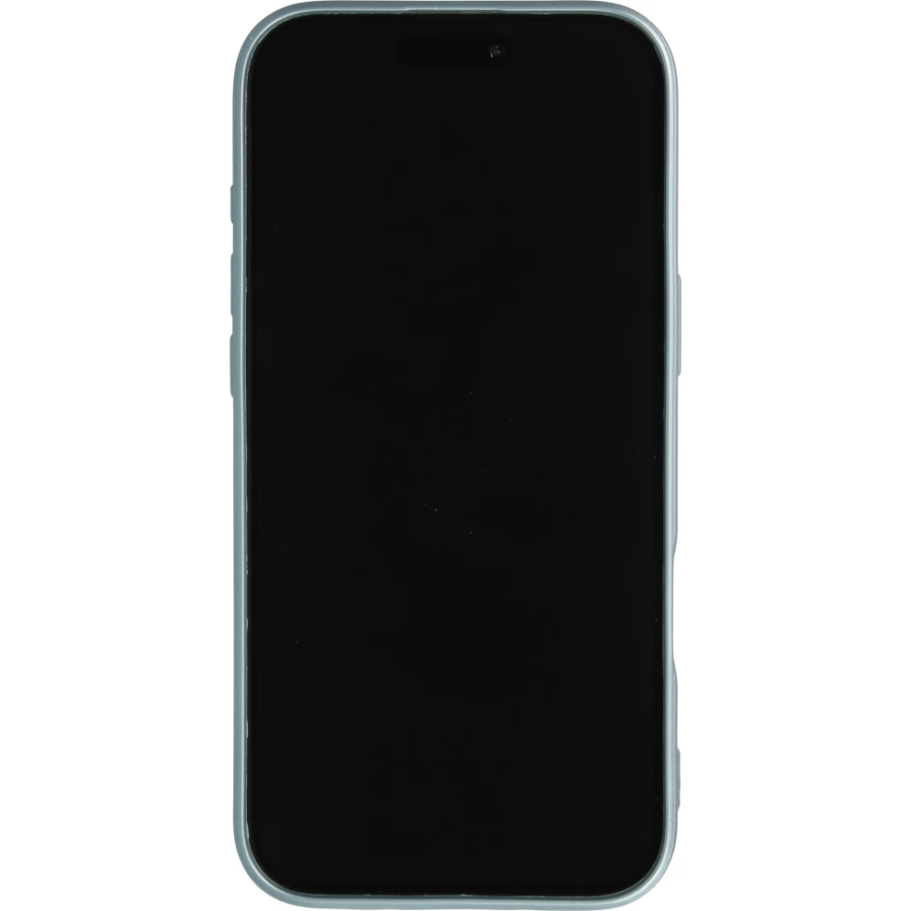 Coque iPhone Air - Gel souple avec vitre de protection caméra MagSafe - Bleu