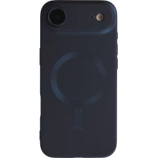 Coque iPhone Air - Gel souple avec vitre de protection caméra MagSafe - Bleu foncé