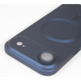 Coque iPhone Air - Gel souple avec vitre de protection caméra MagSafe - Bleu foncé