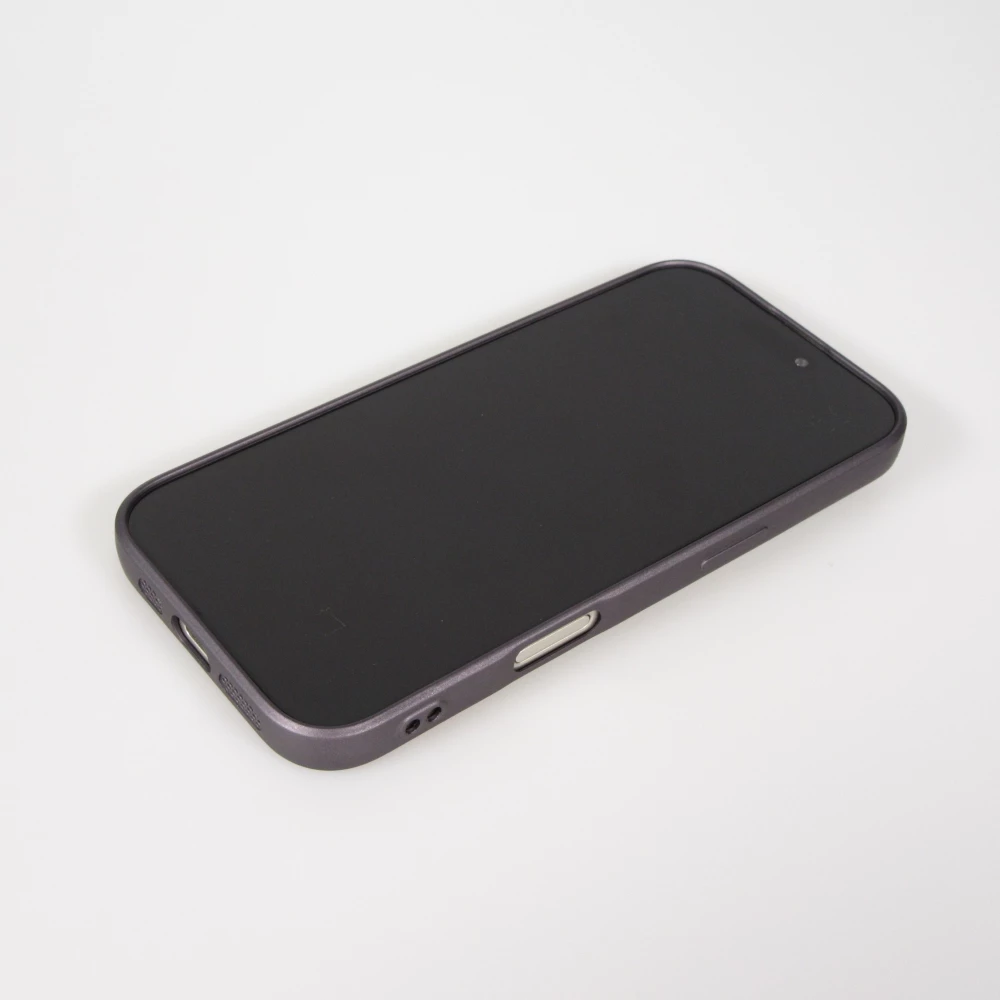 Coque iPhone Air - Gel souple avec vitre de protection caméra MagSafe - Gris foncé