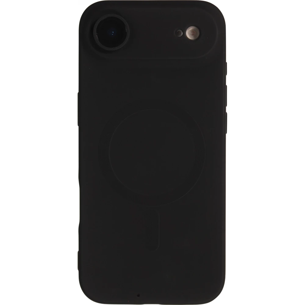 Coque iPhone Air - Gel souple avec vitre de protection caméra MagSafe - Noir
