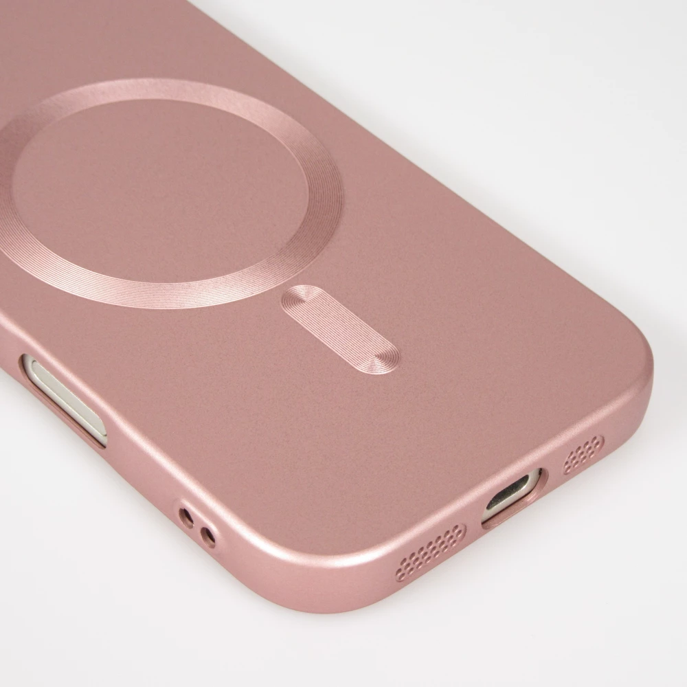 Coque iPhone Air - Gel souple avec vitre de protection caméra MagSafe - Rose